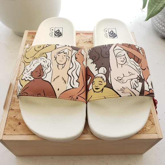 SOLD Vans Slides Breast Cancer Awareness - Picture 4 of 8